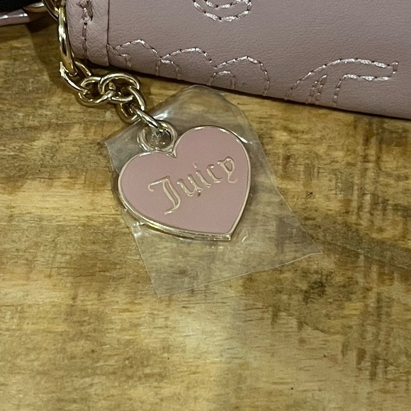 NWT Juicy couture Womens dusty blush pink double zip wallet -small - Picture 3 of 6